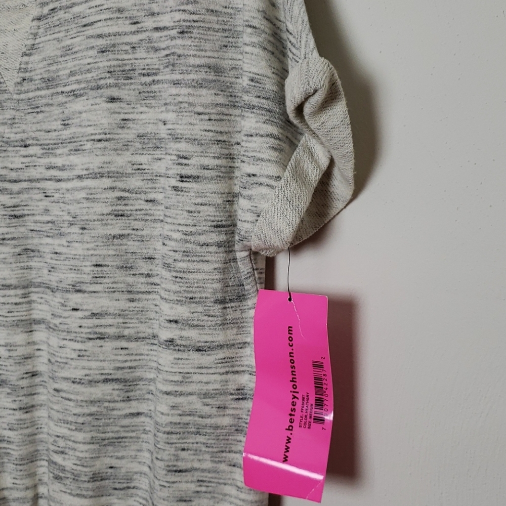 NWT Betsey Johnson Gray Sweatshirt Dress Size M - Picture 11 of 13